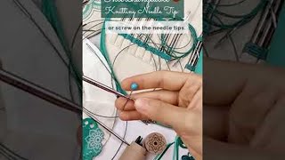 With this tip your interchangeable knitting needles wont unscrew while you knit shorts [upl. by Leaffar29]