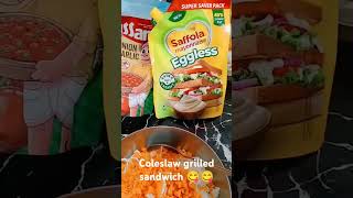 Coleslaw grilled sandwich recipe 😋😋sandwichrecipe sandwichontawa dailyshorts shortsfeed share❤️ [upl. by Gearard272]