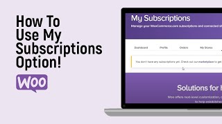 How to Use My Subscriptions Option on Woocommerce easy [upl. by Krenn]