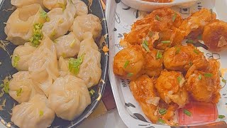 Chicken Momos recipe with Chutney without Steamer  Fried amp Steamed Momos Recipe food youtubevideo [upl. by Nadroj]