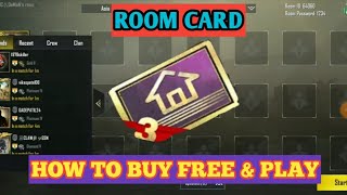 PUBG MOBILE HOW TO PURCHASE amp USE ROOM CARD [upl. by Nnayelhsa]