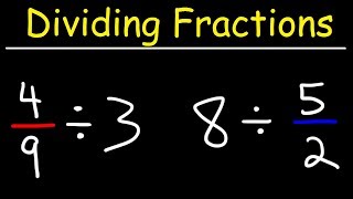 Dividing Fractions With Whole Numbers  The Simple Way [upl. by Atinod]