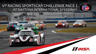 Race 1  IMSA VP Racing SportsCar Challenge at Daytona International Speedway [upl. by Enirol]