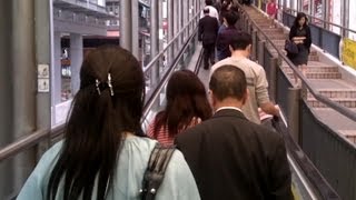 Hong Kong Worlds Longest Escalator System [upl. by Enaile492]