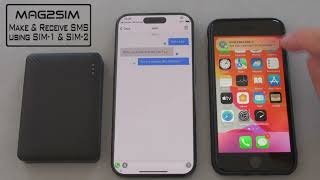 MAG2SIM  How to make and receive SMS using Router Dual SIM MagSafe with your iPhone  simorecom [upl. by Marino423]