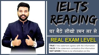 100 TRUE TIPS FOR TRUE  FALSE  NOT GIVEN  IELTS READING  Raman Sharma IELTS RAMANIELTS [upl. by Cut]