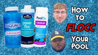 HOW TO FLOCC YOUR POOL  Pool Park Maintenance [upl. by Orian]