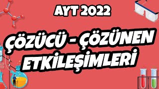 Çözücü – Çözünen Etkileşimleri  AYT Kimya 2022 hedefekoş [upl. by Siurad401]