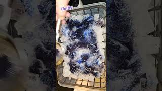 Tie Dye creation using a walmart clearance find ✌️ icedye tiedye tiedyeclothing walmartfinds [upl. by Yrtnej]