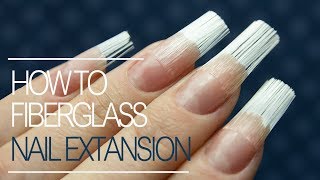 How To Do Fiberglass Nails  Gel Nail Extension Tutorial Step by Step [upl. by Iden]