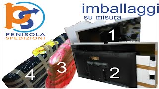 Come imballare una TV  imballaggi su misura per qualsiasi oggetto [upl. by Oikim]