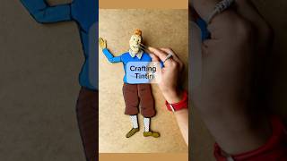 Tintin Crafted from Discarded Materials tintin halloweencostume diy asmr art ecoart shorts [upl. by Davina]