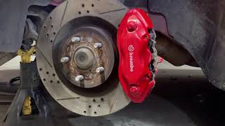 Challenger 2010 Brembo brake caliper pins stuck [upl. by Mima]