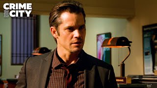 Raylan Hunts Bank Robbers  Justified Timothy Olyphant [upl. by Akimrej]