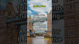 Spelling Time 498 spelling englishlearning englishvocabulary questions quiz [upl. by Yrroc603]