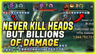 ABUSING THE HYDRA MECHANICS NEVER KILL A HEADBILLIONS OF DAMAGE YANNICALOKI RAID SHADOW LEGENDS [upl. by Jamnes]