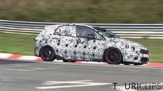 2014 BMW 1Serie GT testing on the Nürburgring Nordschleife [upl. by Nosittam]