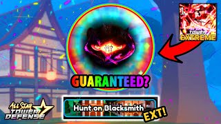 Beating Hunt On Blacksmith Raid EXTREME  All Star Tower Defense [upl. by Kaliope518]