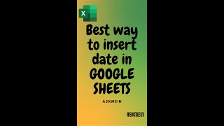 How to insert date in google sheets  Use Calendar as Date Picker shorts [upl. by Amalea]