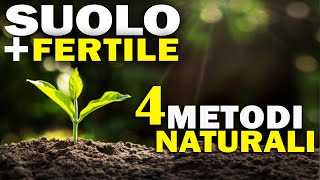 SUOLO più FERTILE  4 METODI NATURALI per lORTO [upl. by Terpstra847]