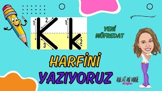 1 Sınıf “k”  “K” Harfi Yazımı  Yeni Müfredat  Maarif Modeli  birincisınıf yazma [upl. by Halsy]