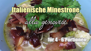 Leckere Minestrone  Italienische Gemüsesuppe  Rezept [upl. by Ho487]