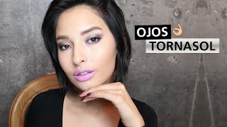 Tutorial Maquillaje de ojos tornasol  Laura Sánchez [upl. by Aleahcim838]