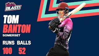 Banton Blasts 52 Ball Century  Highlights  Vitality Blast 2021 [upl. by Marjana859]