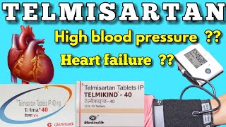 Telmisartan tablets 40 mg in hindi  Telma 40 tablet uses in hindi  telmikind 40 tablet uses [upl. by Pete180]