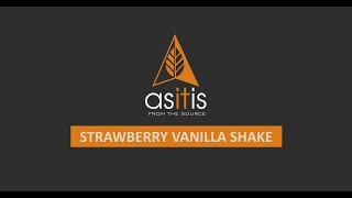 How to make Strawberry Vanilla Shake using ASITIS Whey Protein [upl. by Ydnamron]