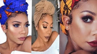 HOW TO STYLE TURBANS AND HEAD WRAPS  4 TO 5 DIFFERENT STYLES [upl. by Giovanna]