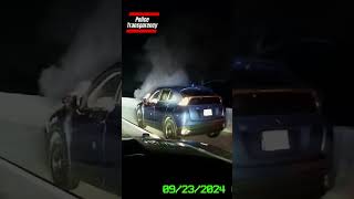 SUV Burst Into Flames During 100 MPH Pursuit In Los Angeles [upl. by Heffron]