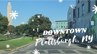 Downtown Plattsburgh Drive  ASMR Driving [upl. by Nylrahs]