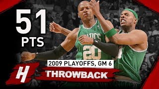 Ray Allen CRAZY Full Game 6 Highlights vs Bulls 2009 NBA Playoffs  51 Points 9 Threes [upl. by Eznyl314]