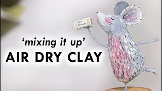 Air Dry Clay SCULPTING  easy projects and ideas sculpt with DAS [upl. by Ahsinac]