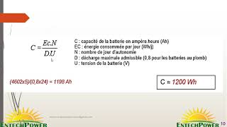 DIMENSIONNEMENT D’UN SYSTÈME PHOTOVOLTAÏQUE تصميم منظومة الطاقة الشمسية المنزلية ENTECHPOWER [upl. by Clemmie]