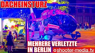 🔴 GROSSEINSATZ MEHRERE VERLETZTE bei DACHEINSTURZ 🔴  🚨 Mit DRF Luftrettung 🚨 [upl. by Eblehs]