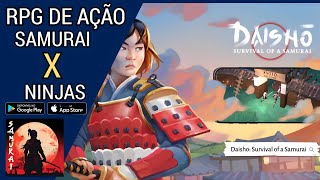 Daisho Vida de Samurai Gameplay RPG combate construção lutas e mais AndroidIOS JOGO GRÁTIS [upl. by Rinum71]