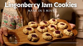 Lingonberry Jam Cookies The Perfect Treat for Any Occasion [upl. by Seek333]