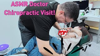 ASMR doctor Satisfying ASMR spinal crack  Asmr chiropractic adjustment crack Compilation [upl. by Laenaj555]