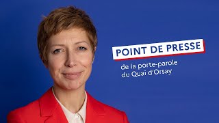 Point de presse de la porteparole du Quai dOrsay  25052023 [upl. by Noryt]