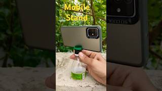 Plastic bottle mobile stand making 😲🤯shorts [upl. by Anayk]