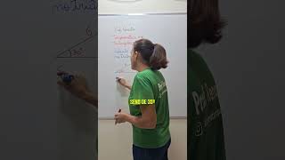 TRIGONOMETRIA NO TRIÂNGULO RETÂNGULO 📚💚 matemática matematicaepratica trigonometría [upl. by Anoel251]