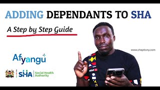 Adding Dependents to Your SHA Account on Afyayangu  Step by Step Guide [upl. by Leontina]