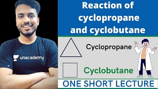 Reactions of cyclopropane and cyclobutane  reaction of cyclopropane and cyclobutane b pharmacy [upl. by Porter]