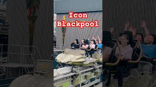 ICON Rollercoaster at Blackpool Pleasure Beach rollercoaster themepark icon coaster blackpool [upl. by Bendick333]