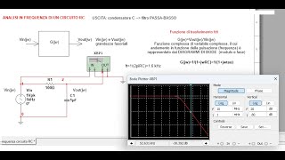 Analisi in frequenza di un circuito RC  diagrammi di Bode [upl. by Grizelda]