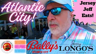 🍔 Jersey Jeff Eats  Jerrys Longos Meatballs amp Martinis At Ballys In Atlantic City Great Food [upl. by Devina185]