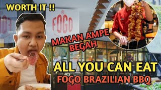 MAKAN DAGING SEPUASNYA DI FOGO BRAZILIAN BBQ  ALL YOU CAN EAT [upl. by Notrem]