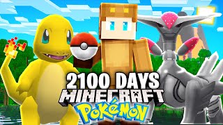 I Survived 2100 Days in Minecraft POKEMON [upl. by Nitaj]